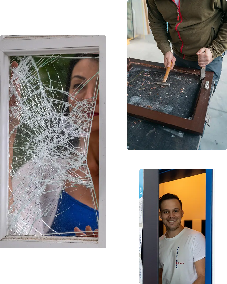 Ablauf Fensterglas Austausch von Glas Hautzinger