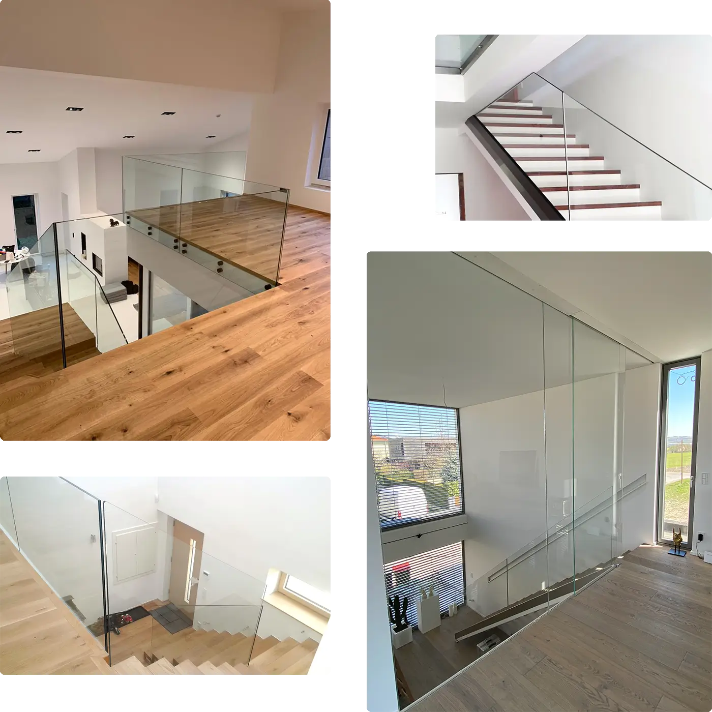 Stiegengeländer aus Glas Vielfalt von Glas Hautzinger